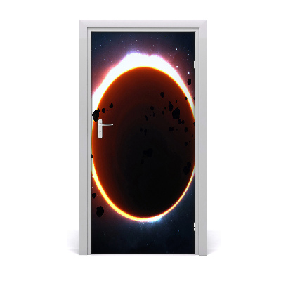 Self-adhesive door wallpaper Eclipse