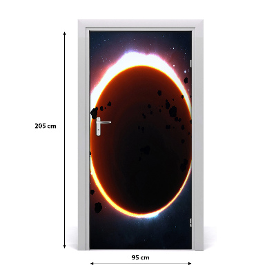 Self-adhesive door wallpaper Eclipse