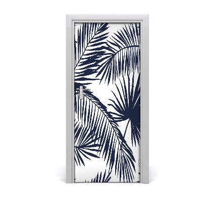 Self-adhesive door veneer Leaves of palm