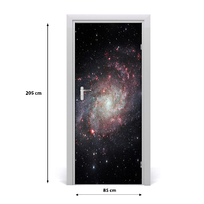 Self-adhesive door wallpaper Nebula