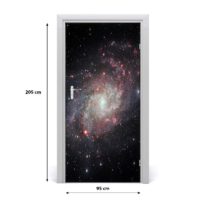 Self-adhesive door wallpaper Nebula