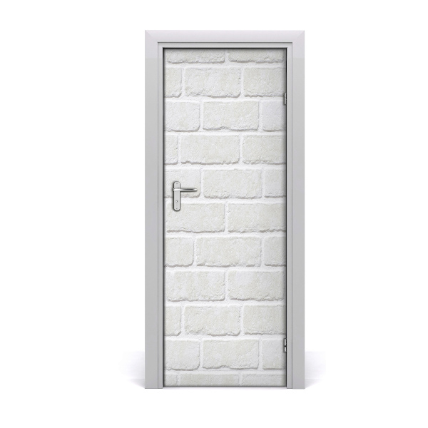 Door wallpaper Brick wall