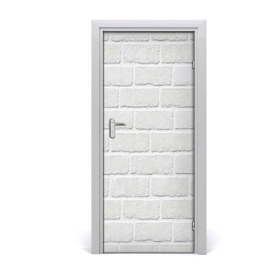 Door wallpaper Brick wall