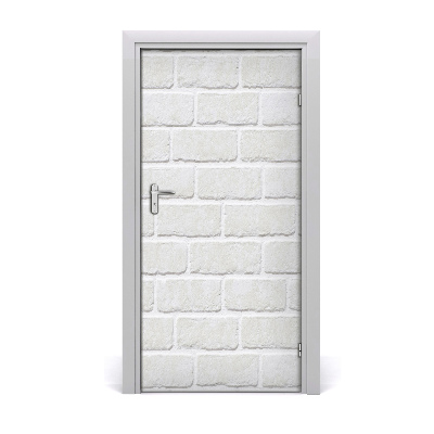 Door wallpaper Brick wall