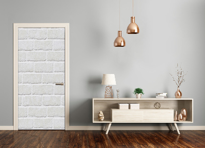 Door wallpaper Brick wall