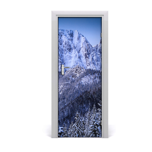 Self-adhesive door sticker Giewont tatry