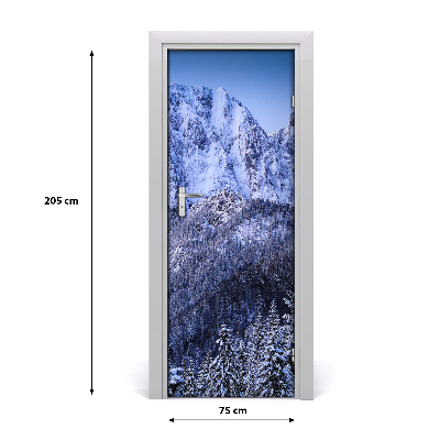 Self-adhesive door sticker Giewont tatry