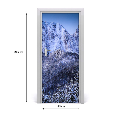 Self-adhesive door sticker Giewont tatry