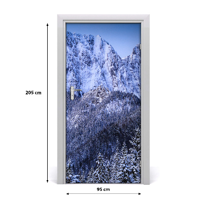 Self-adhesive door sticker Giewont tatry