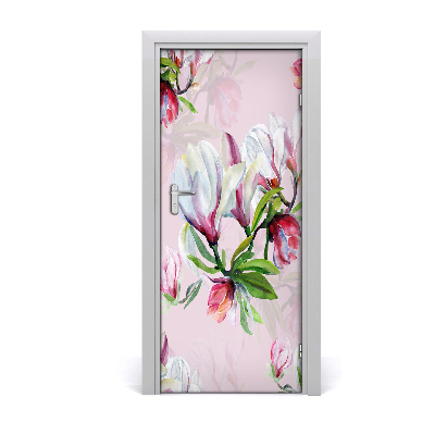 Self-adhesive door wallpaper Magnolia