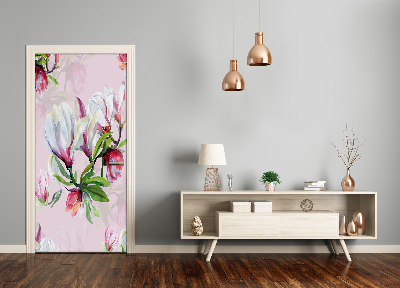 Self-adhesive door wallpaper Magnolia