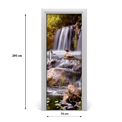 Self-adhesive door sticker Waterfall