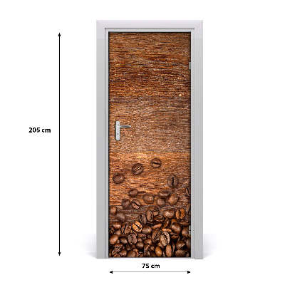 Self-adhesive door veneer Coffee beans