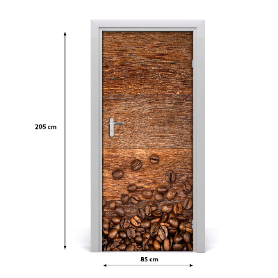 Self-adhesive door veneer Coffee beans