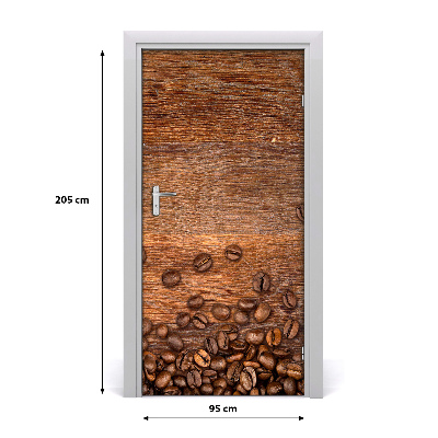 Self-adhesive door veneer Coffee beans