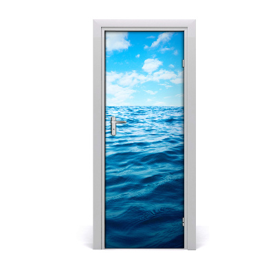 Self-adhesive door sticker Sea water