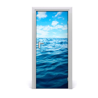 Self-adhesive door sticker Sea water