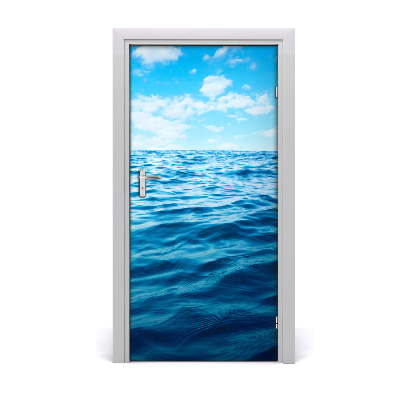 Self-adhesive door sticker Sea water