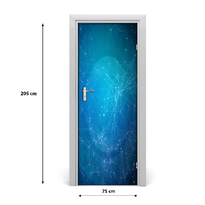 Self-adhesive door wallpaper Constellation