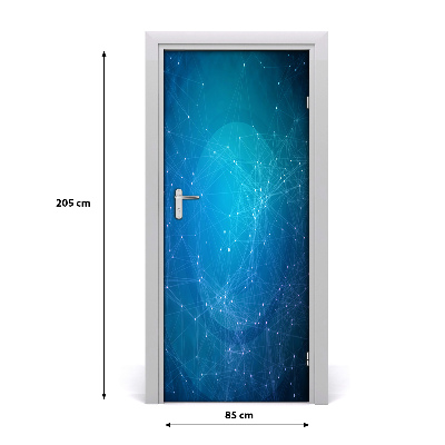 Self-adhesive door wallpaper Constellation