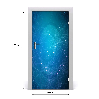 Self-adhesive door wallpaper Constellation