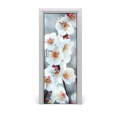 Self-adhesive door sticker Cherry blossoms