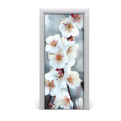 Self-adhesive door sticker Cherry blossoms