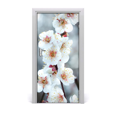 Self-adhesive door sticker Cherry blossoms