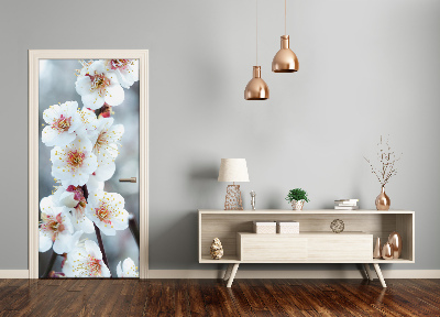 Self-adhesive door sticker Cherry blossoms