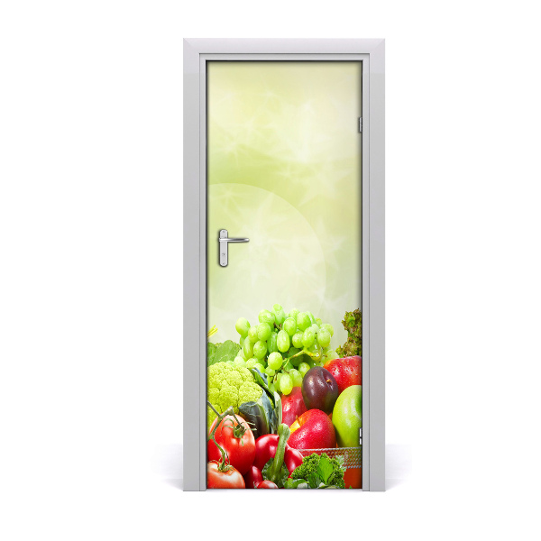 Self-adhesive door veneer Vegetables and fruits