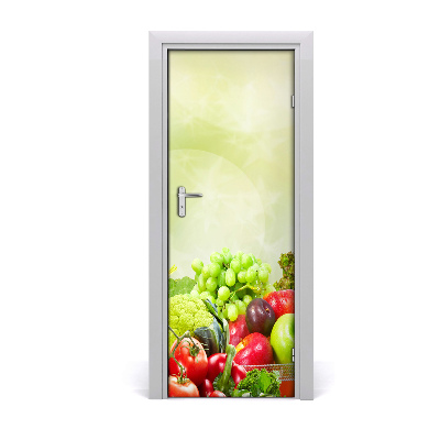 Self-adhesive door veneer Vegetables and fruits