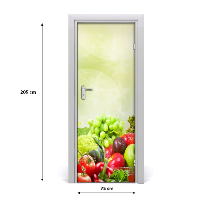 Self-adhesive door veneer Vegetables and fruits