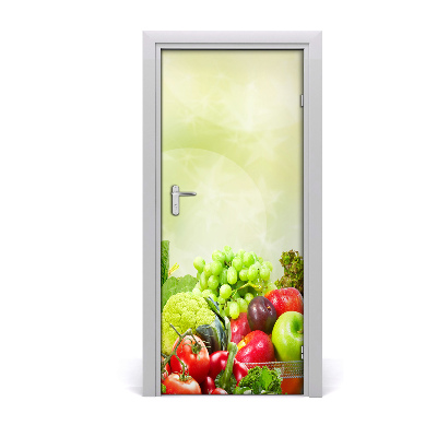 Self-adhesive door veneer Vegetables and fruits