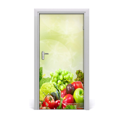 Self-adhesive door veneer Vegetables and fruits