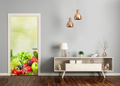 Self-adhesive door veneer Vegetables and fruits