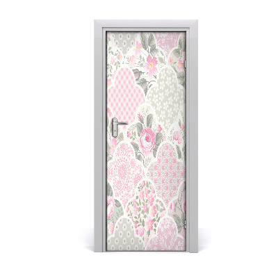 Self-adhesive door wallpaper Roses