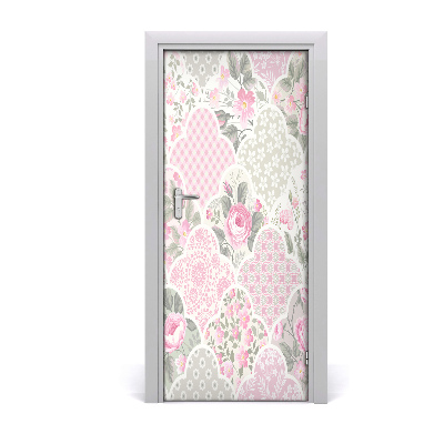 Self-adhesive door wallpaper Roses