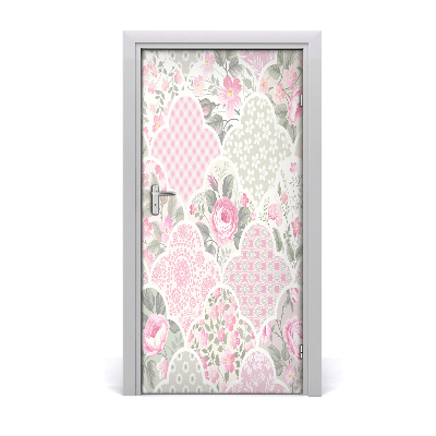 Self-adhesive door wallpaper Roses