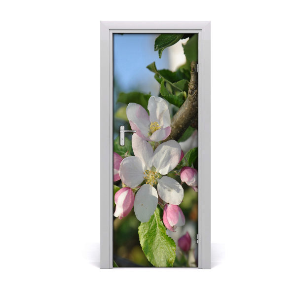 Self-adhesive door sticker Cherry blossoms