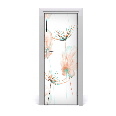 Self-adhesive door veneer Field flowers