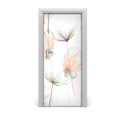 Self-adhesive door veneer Field flowers