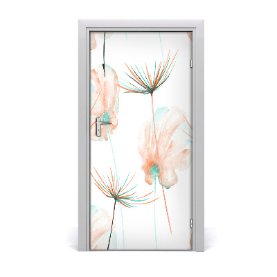 Self-adhesive door veneer Field flowers