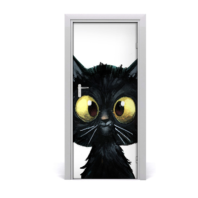 Self-adhesive door sticker Wall cat