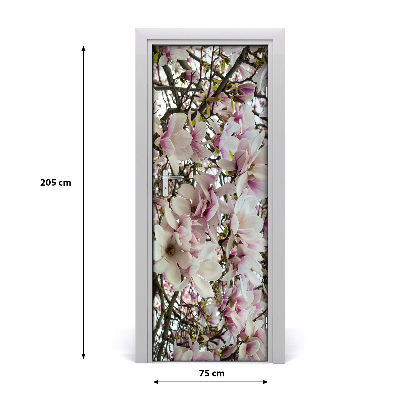 Door adhesive Magnolia flowers