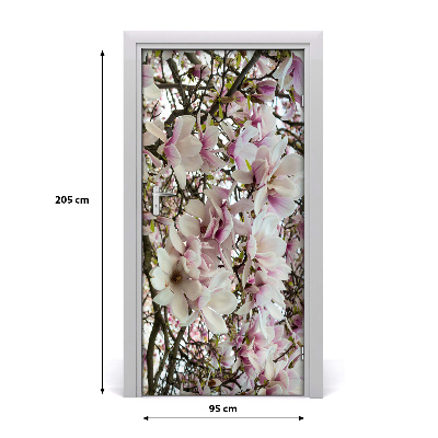 Door adhesive Magnolia flowers