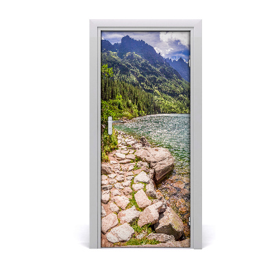 Self-adhesive door sticker Sea-eye tatras