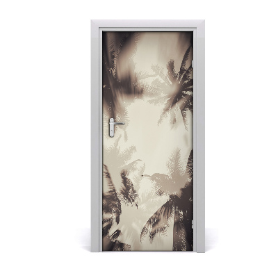 Door adhesive Palm trees