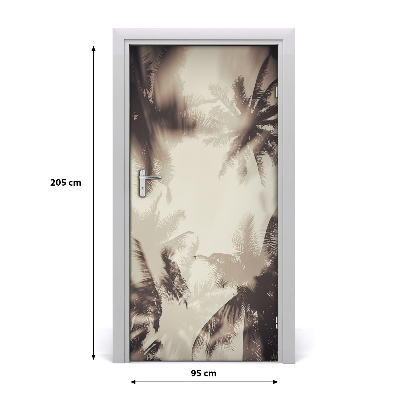 Door adhesive Palm trees