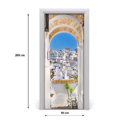 Self-adhesive door wallpaper Andalusia spain