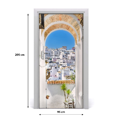 Self-adhesive door wallpaper Andalusia spain